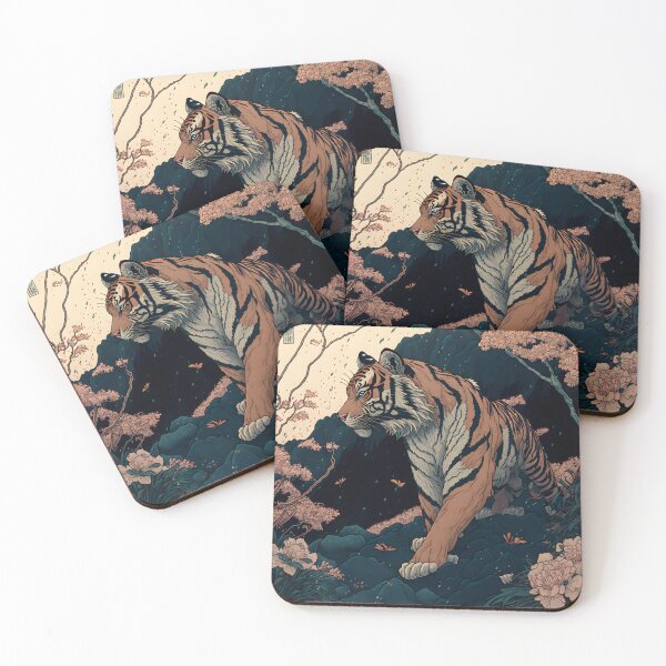 Item preview, Ukiyo-e Tiger designed and sold by Animal-ink.