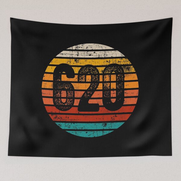 Item preview, Distressed Vintage Sunset 620 Area Code designed and sold by Gold Wings Tees.