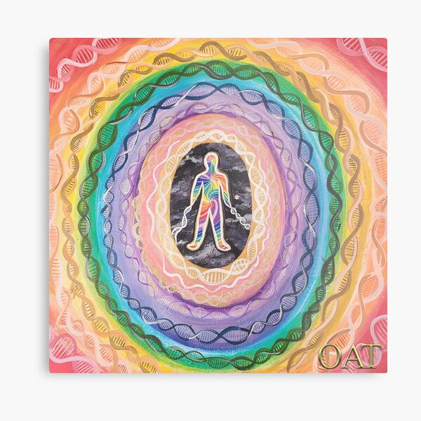 Artcestral DNA Healing Vortex Metal Print