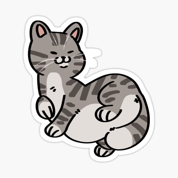 Fat Brown Tabby Tux Cat