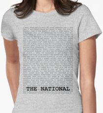 The National Typography Women's Fitted T-Shirt