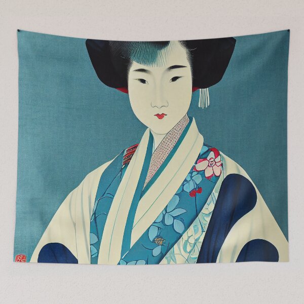 Item preview, Japanese Print Style Lady designed and sold by Myriam Iart.