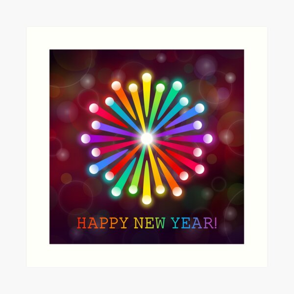 Happy New Year Art Print