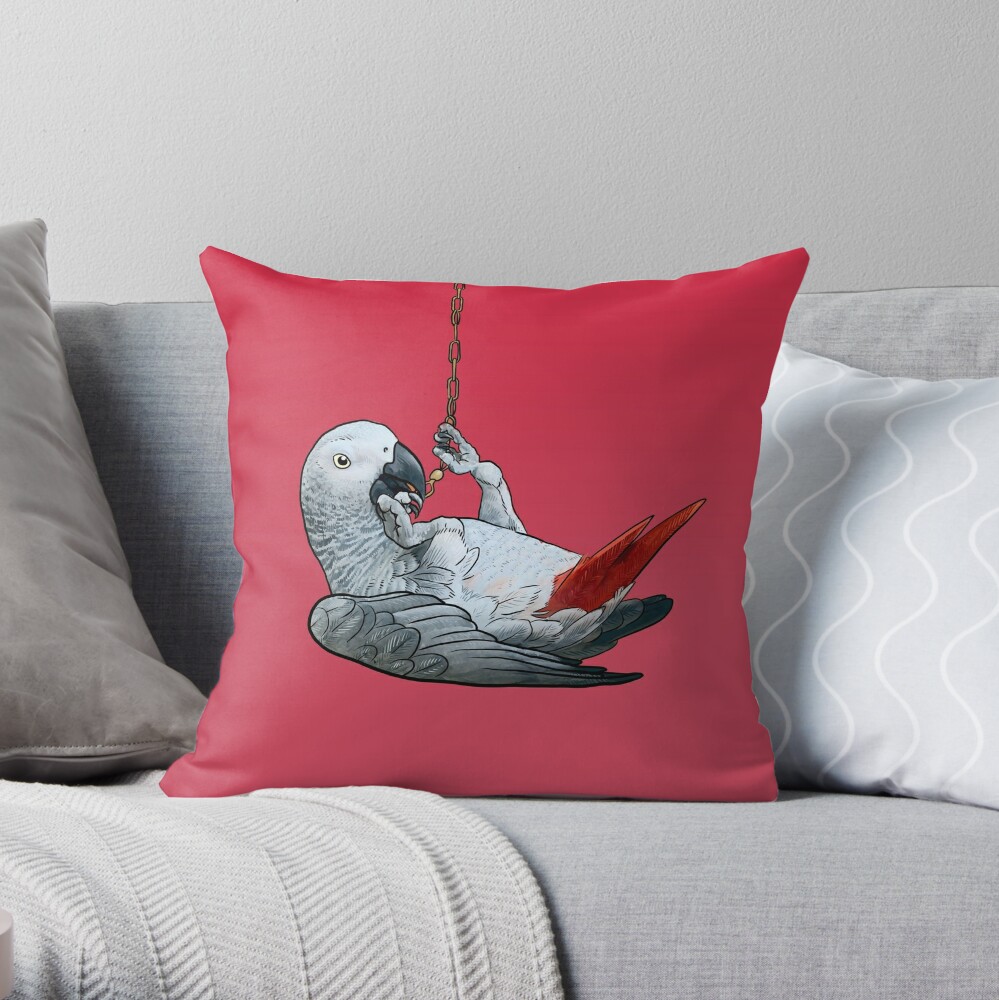 parrot plush pillow