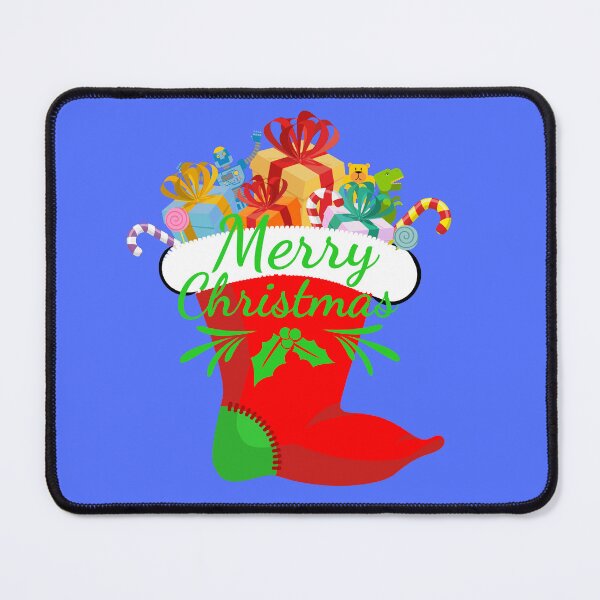 Item preview, Cute Cartoon Merry Christmas Red Stocking - Merry Christmas Cartoon Red Sock designed and sold by iziskosmos.