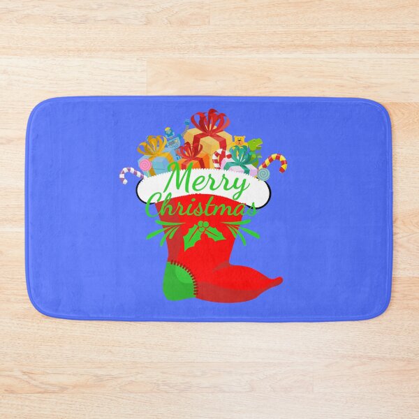 Item preview, Cute Cartoon Merry Christmas Red Stocking - Merry Christmas Cartoon Red Sock designed and sold by iziskosmos.
