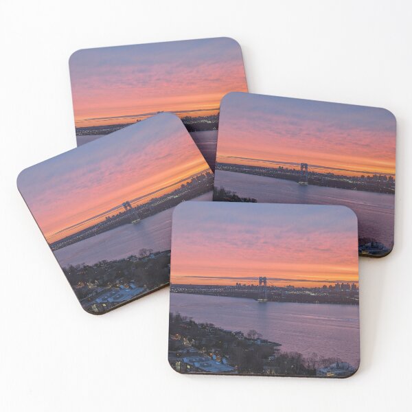 Item preview, Sunrise at the George Washington Bridge and the Hudson River, New York, New Jersey designed and sold by thatwaslife.