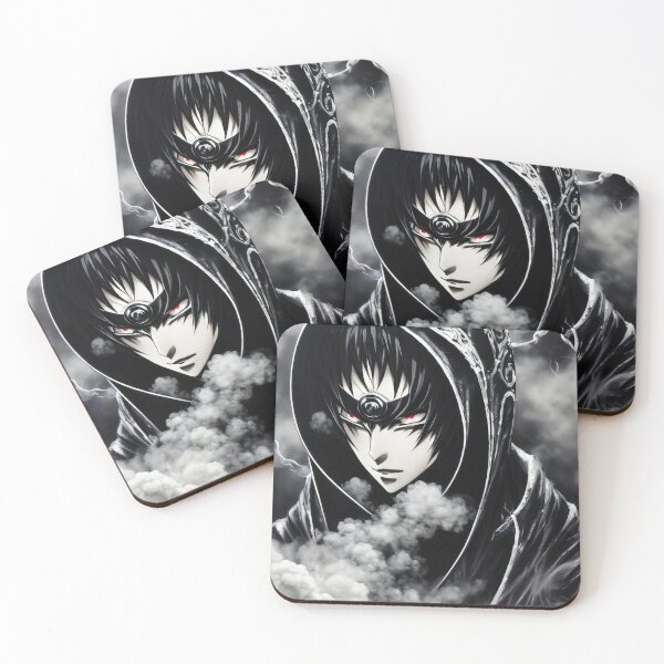 Item preview, Black and white Hooded anime villain  designed and sold by Karmanto.