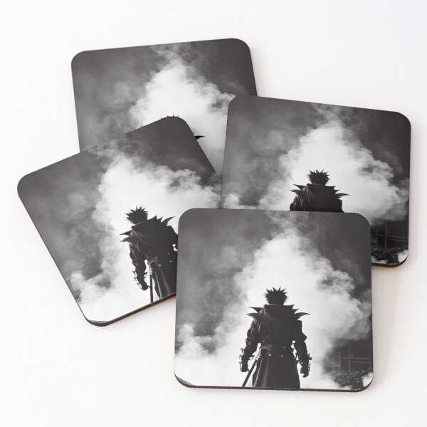 Item preview, Black and white anime hero entering smoke designed and sold by Karmanto.