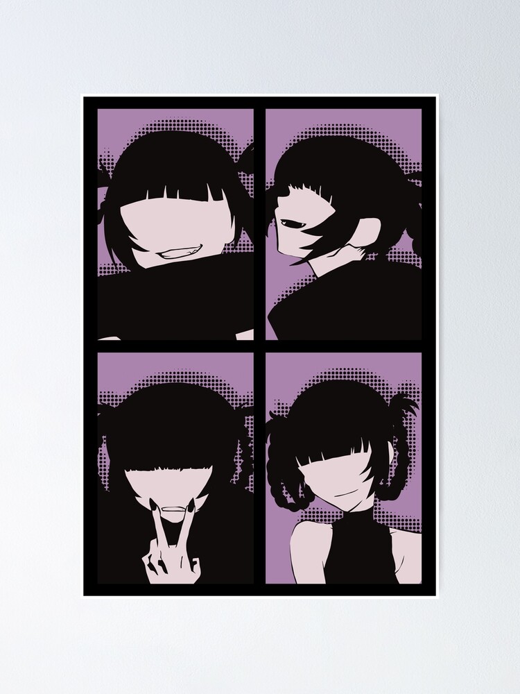 Call of the Night Anime Characters Nazuna Nanakusa Faceless in Cool 4  Panels Pop Art Style - Nazuna - Posters and Art Prints