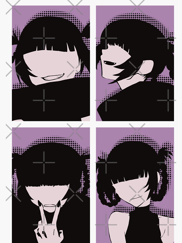 Call of the Night Anime Characters Nazuna Nanakusa Faceless in Cool 4  Panels Pop Art Style - Nazuna - Pin