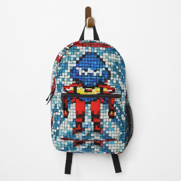 Item preview, Retro game public domain superhero, tiles mosaic style designed and sold by spinolator.