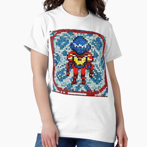 Item preview, Retro game public domain superhero, tiles mosaic style  designed and sold by spinolator.
