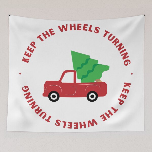 Item preview, Keep the wheels turning- Merry designed and sold by studioarchive.