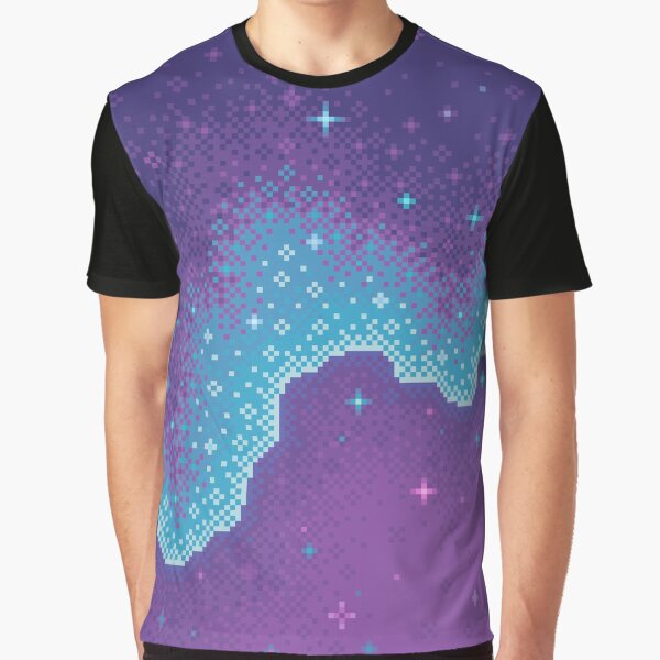 Purple Aura Galaxy Graphic T-Shirt