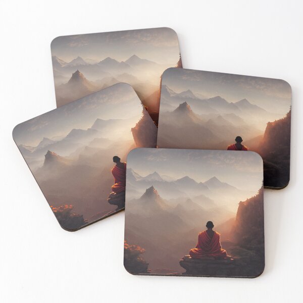 Item preview, Tibetan monks at dawn designed and sold by MorningPanda.