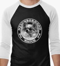 Funny Pomeranian Design - Neighborhood Watch Men's Baseball ¾ T-Shirt