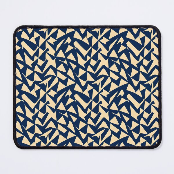 Item preview, Scattered Pieces Abstract Repeating Pattern in Navy and Cream designed and sold by Itaya Art.