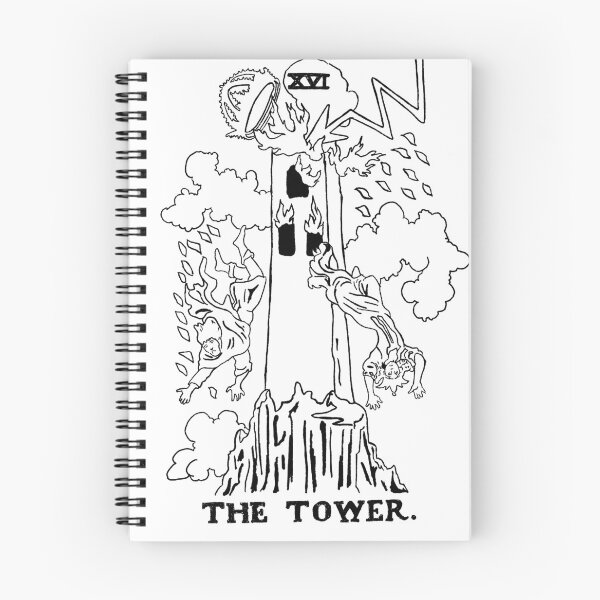 Item preview, Tarot - The Tower XVI designed and sold by liberatoryart.