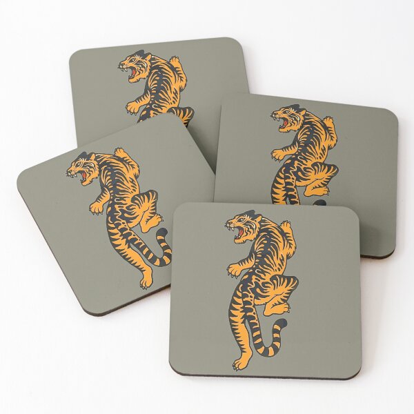 Item preview, Old school tattoo tiger  designed and sold by Corinne Alexa Jackson.