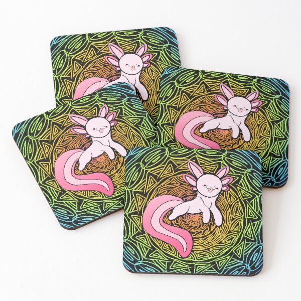 Artikelvorschau, Axolotl, glücklich, süßer Salamander entworfen und verkauft von ABZDesigner.