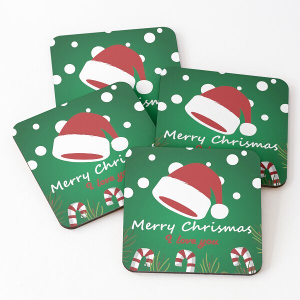 Item preview, Chrismas card with santa hat and snow designed and sold by ColorfulEye.