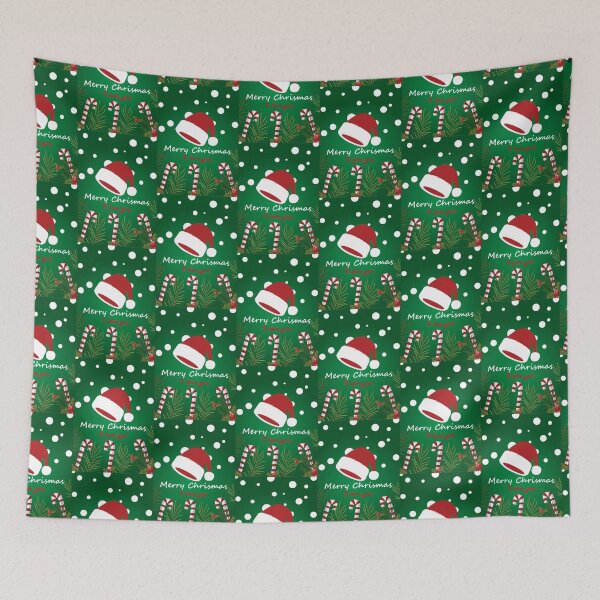 Item preview, Chrismas card with santa hat and snow designed and sold by ColorfulEye.