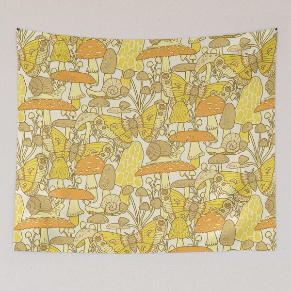 Item preview, Mushroom Garden - Mellow Yellow designed and sold by latheandquill.