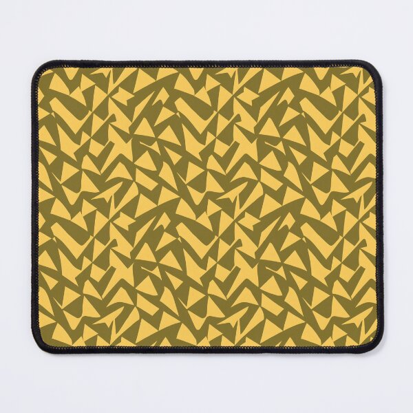 Item preview, Scattered Pieces Abstract Repeating Pattern in Olive and Gold designed and sold by Itaya Art.