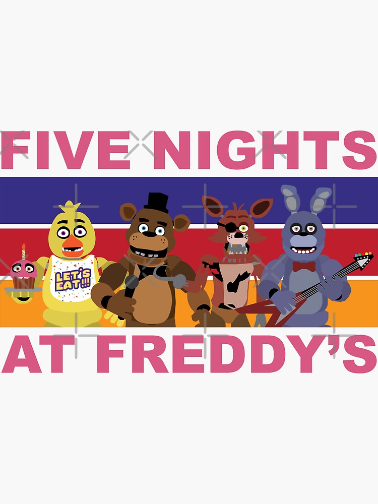 Five Nights at Freddy's Stickers Sticker for Sale by Crescent31