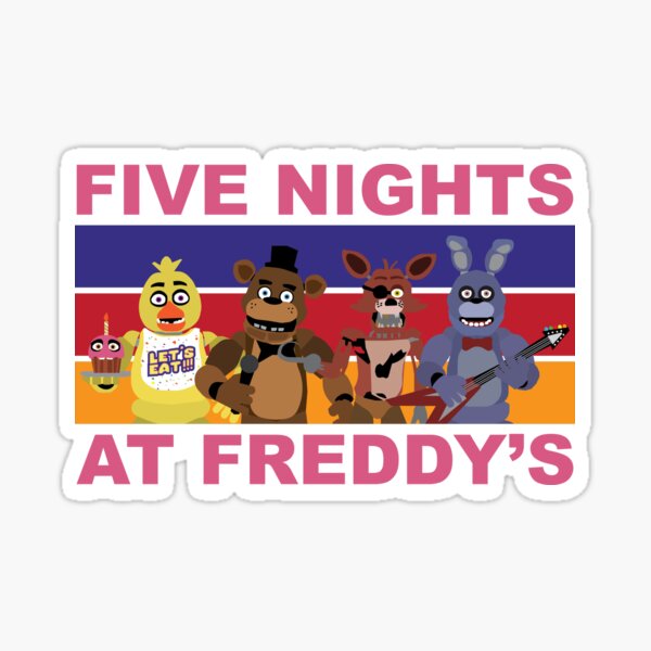 Five Nights At Freddy's Sticker for Sale by RodGraphics