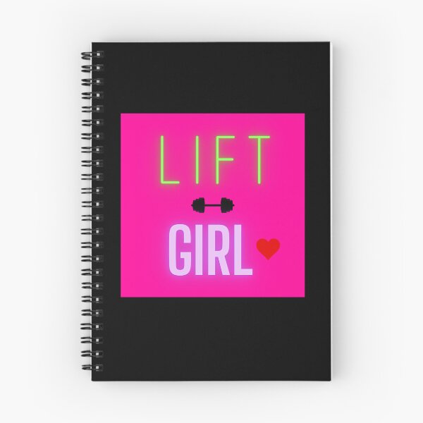 Item preview, LIFT GIRL #3 PINK BLACK BACKGROUND BAR BELL designed and sold by EllieMonroe.
