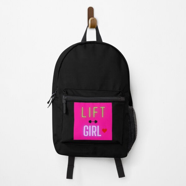 Item preview, LIFT GIRL #3 PINK BLACK BACKGROUND BAR BELL designed and sold by EllieMonroe.