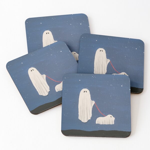 Item preview, Ghost walking ghost dog designed and sold by Sarah Ferree.