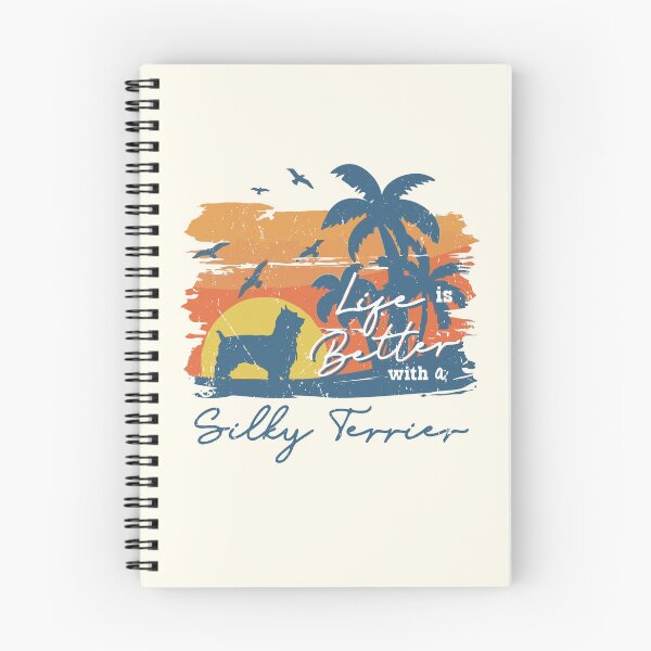 Item preview, Life is Better With Silky Terrier Beach Sunset Retro Vintage designed and sold by rafaeltto.