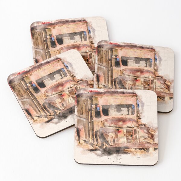 Item preview, Rusting International KB5 Panel Truck in Watercolor designed and sold by jecphotography and art.