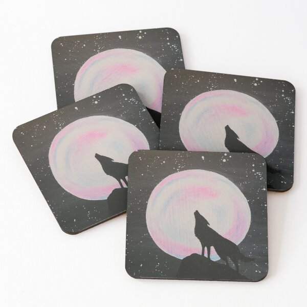 Item preview, Wolf howling at the moon designed and sold by Sarah Ferree.