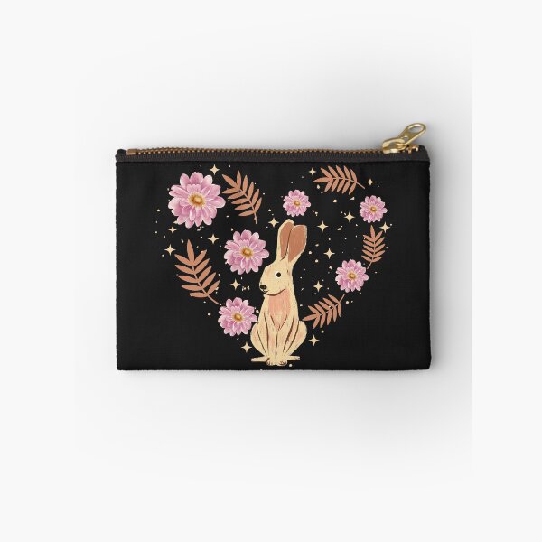 Item preview, Hare with pink flowers and leaves designed and sold by ArlacV.