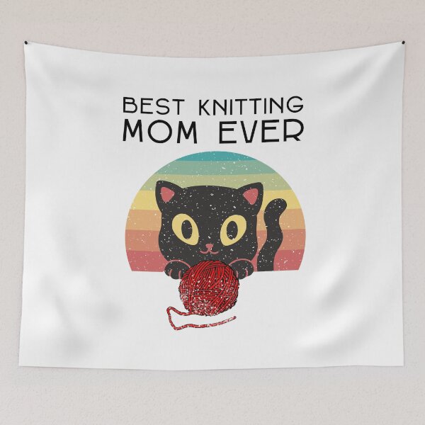 Artikelvorschau, Beste strickende Mutter aller Zeiten, süße Katze entworfen und verkauft von gillys.