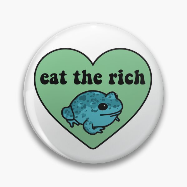 Item preview, Eat The Rich Frog 3 designed and sold by melouker.