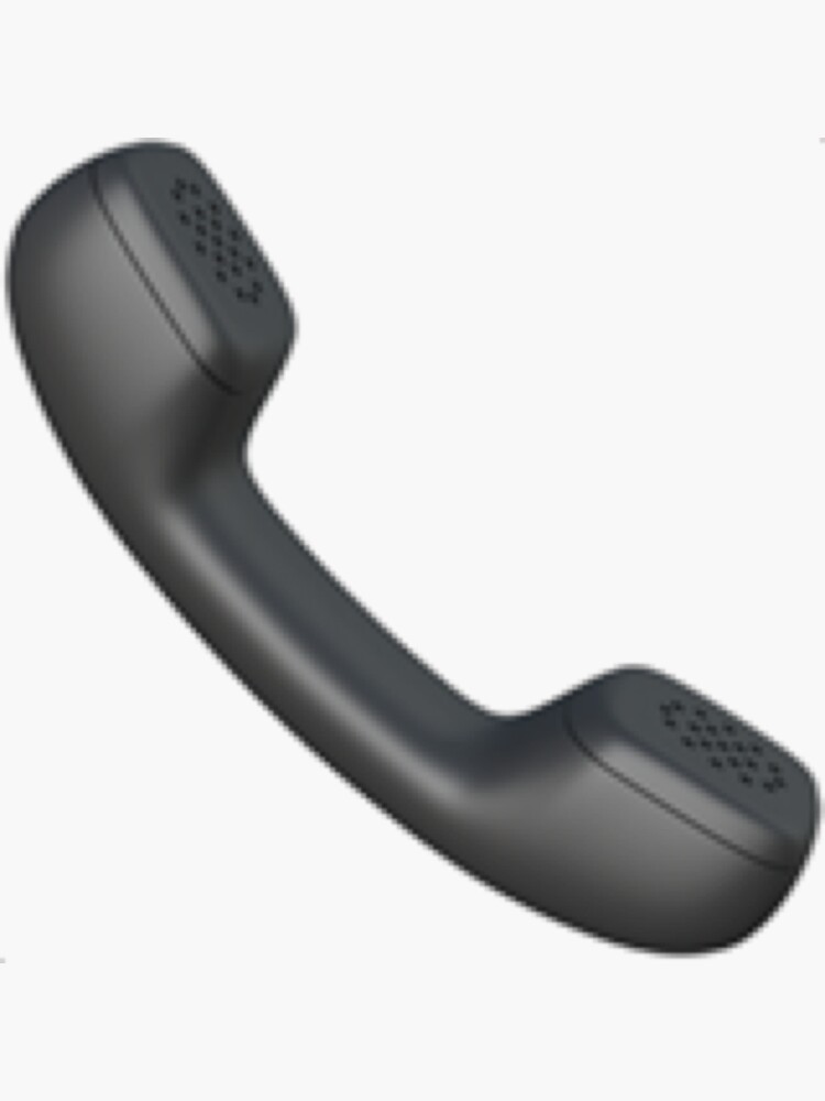 "Telephone Receiver Emoji" Sticker for Sale by PopularGifts Redbubble