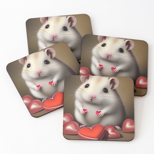 Item preview, Hamster Gathering His Valentines Gifts designed and sold by ZenEverAI.
