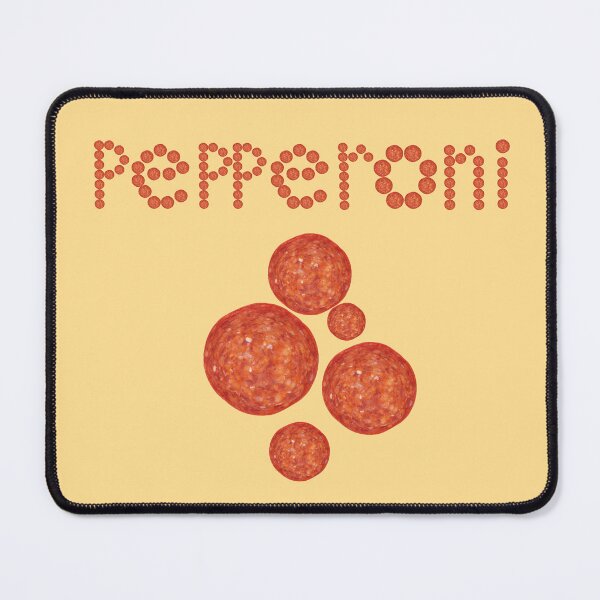 Item preview, "I love pepperoni" with yummy juicy delicious pepperoni text designed and sold by Nuttha49POD.