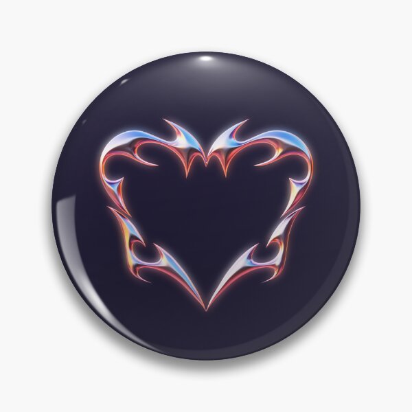 Item preview, liquid chrome heart designed and sold by 442b.