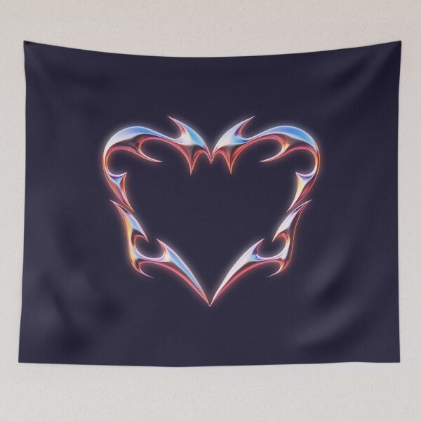 Item preview, liquid chrome heart designed and sold by 442b.