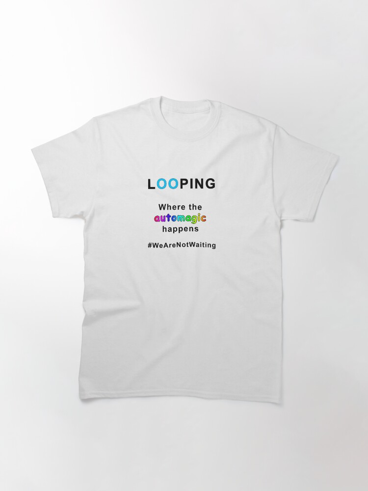Thumbnail 3 of 7, Classic T-Shirt, Where the automagic happens (black text) designed and sold by DavidBurren.