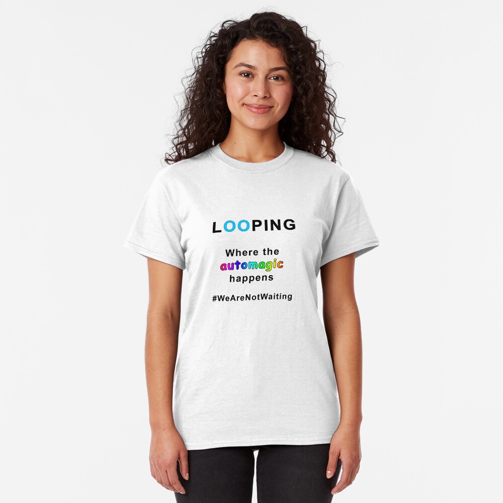 Where the automagic happens (black text) Classic T-Shirt