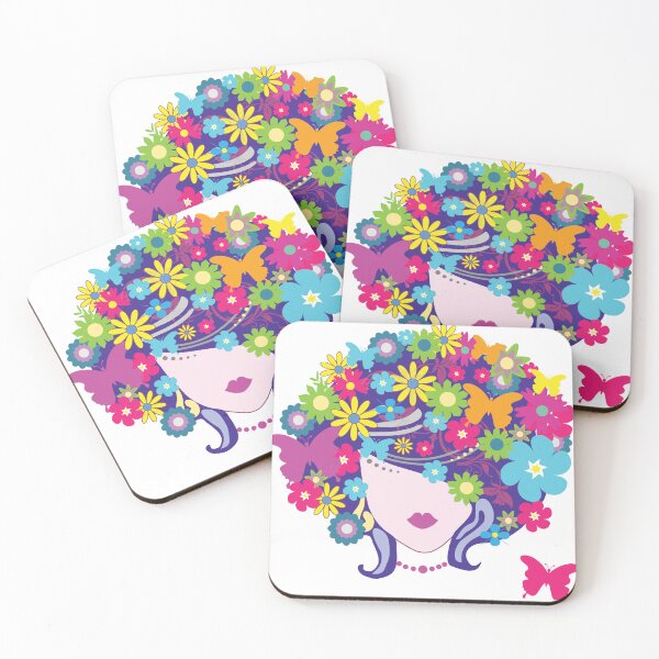 Item preview, Retro Flowers in her hair designed and sold by jadango.
