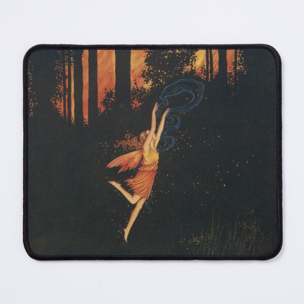 Item preview, Fairy Girl in Fairyland - Vintage Illustration designed and sold by chrisbagel.