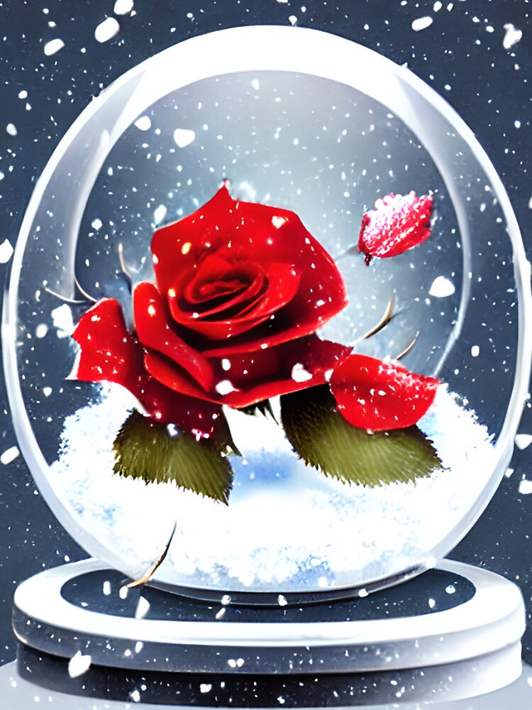 Thumbnail 4 of 4, iPhone Case, Snowy Roses designed and sold by deecdee.